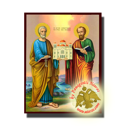 Peter and Paul the Apostles Classic Wooden Icon